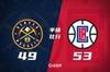 约基奇20+9+4 哈登14+5+3带替补追分 快船半场领先掘金4分