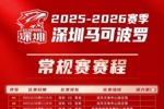 新增CBA潜力赛场次！深圳马可波罗男篮最新版赛程图 敬请查收